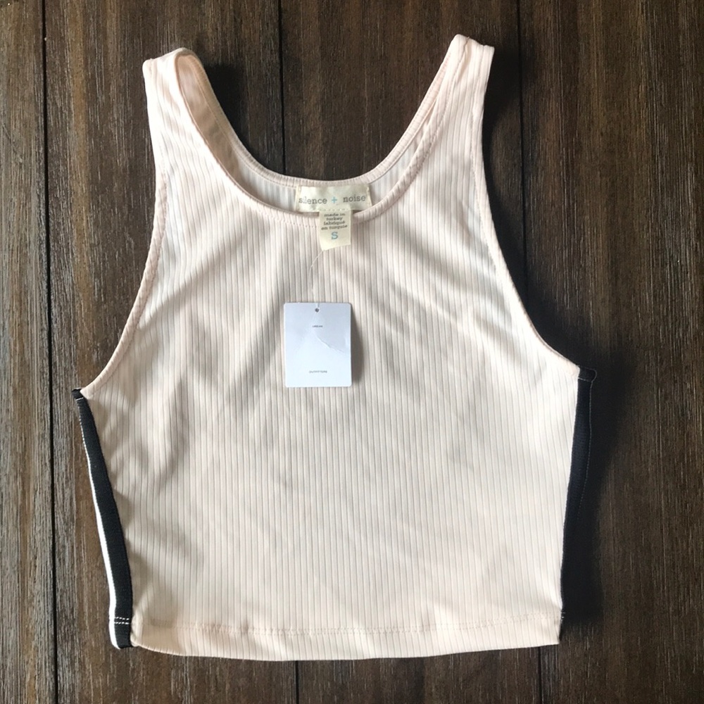 Silence + Noise Crop/ Tank Top with a Stripe